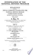 Investigation of the National Defense Program