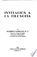 Invitación a la filosofía