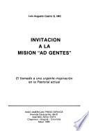 Invitación a la misión Ad gentes