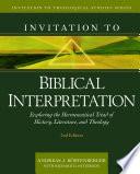 Invitation to Biblical Interpretation
