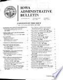 Iowa Administrative Bulletin