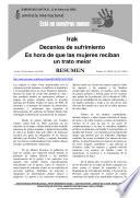 Irak. Decenios de sufrmiento-Es hora de que las mujeres reciban un trato mejor