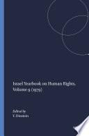 Israel Yearbook on Human Rights, Volume 9 (1979)