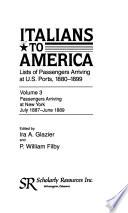 Italians to America: July 1887-June 1889