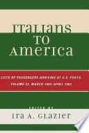 Italians to America: March 1903-April 1903