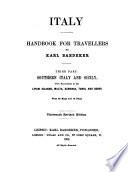 Italy : Handbook for Travellers