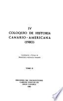 IV Coloquio de Historia Canario-Americana (1980)