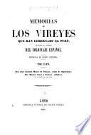 J. A. Manso de Velasco, conde de Superunda [1761]; M. Amat y Yunient [1773