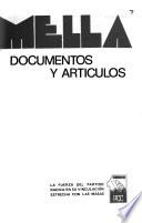 J. A. Mella : documentos y articulos