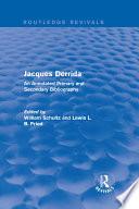 Jacques Derrida (Routledge Revivals)