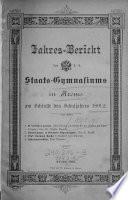 Jahres-Bericht des K.K. Staats-Gymnasiums in Krems