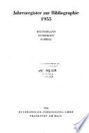 Jahresregister zur Bibliographie