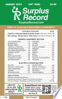 January 2023 - Surplus Record Machinery & Equipment Directory