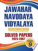Jawahar Navodaya Book For Class 9 Jnv Entrance Solved Papers (2007-2023) Book 2024