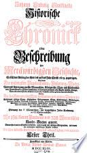 Johann-Ludwig Gottfrieds Historische Chronick oder Beschreibung der merckwÃ¼rdigsten Geschichten