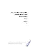 Joint Evaluation of Support to Anti-corruption Efforts