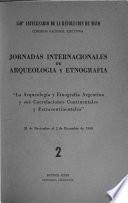 Jornadas Internacionales de Arqueología y Etnografía