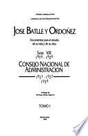 José Batlle y Ordóñez: 1919-1929. [v. 1.] Comité Ejecutivo Nacional del Partido Colorado, 1919-1929. [v. 2.] Agrupación Colorada de gobierno nacional, 1920-1927