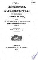 Journal d'agriculture et des arts et feuille d'avis (Bourg)