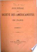 Journal de la Société des américanistes de Paris