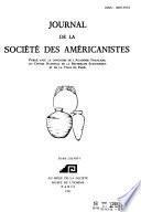 Journal de la Société des américanistes
