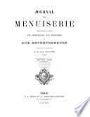 Journal de menuiserie spécialment destiné aux architectes, aux menuisiers et aux entrepeneurs