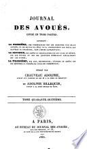 Journal des avoués, ou recueil général des lois ...