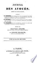 Journal des avoués, ou recueil general ...