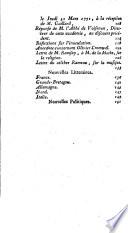 Journal Encyclopédique, Par Une Societe De Gens De Lettres [redige par Pierre Rousseau]