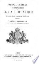 Journal général de l'imprimerie et de la librairie
