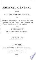 Journal général de la littérature de France