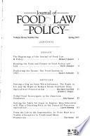 Journal of Food Law & Policy