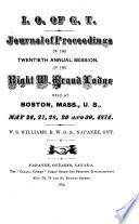 Journal of Proceedings of the ... Annual Session of the Right Worthy Grand Lodge of North America