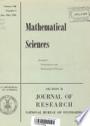 Journal of Research of the National Bureau of Standards