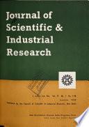 Journal of Scientific & Industrial Research
