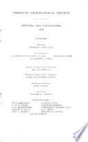Journal of the American Geographical Society of New York