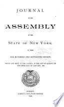 Journal of the Assembly of the State of New York