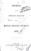 Journal of the Ceylon Branch of the Royal Asiatic Society