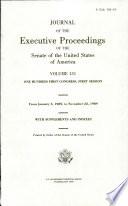 Journal of the Executive Proceedings of the Senate of the United States of America