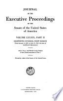 Journal of the Executive Proceedings of the Senate of the United States of America