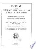 Journal of the House of Representatives of the United States
