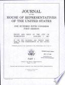 Journal of the House of Representatives of the United States