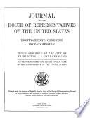 Journal of the House of Representatives of the United States