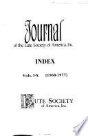 Journal of the Lute Society of America