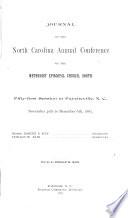 Journal of the North Carolina Annual Conference of the Methodist Episcopal Church, South