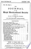 Journal of the Royal Horticultural Society of London