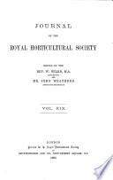 Journal of the Royal Horticultural Society of London
