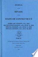 Journal of the Senate of the State of Connecticut