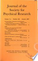 Journal of the Society for Psychical Research