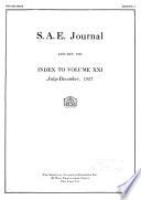 Journal of the Society of Automotive Engineers